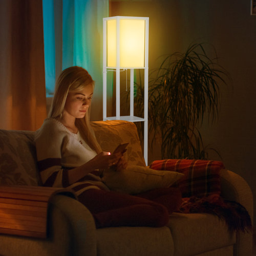 Latitude Run® 62.6 " Tray Table Floor Lamp & Reviews Wayfair Canada